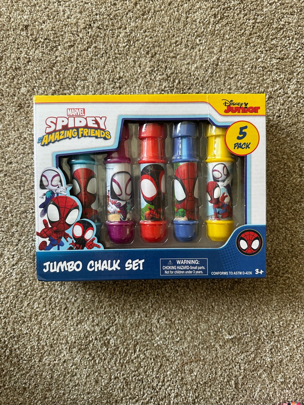 Spider-Man chalk set